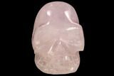 Polished Rose Quartz Crystal Skull #99604-1